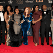 Abbott Elementary cast in the red carpet of the critics choice awards